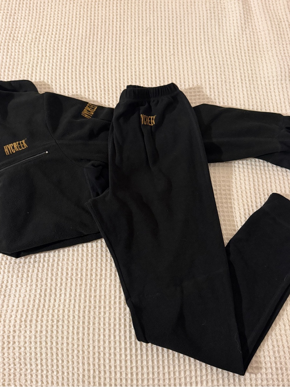 Women’s Black Joggers with Gold 'HYCREEK' Accent